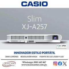 Proyector Casio Slim XJ-A257 3000 Lúmenes